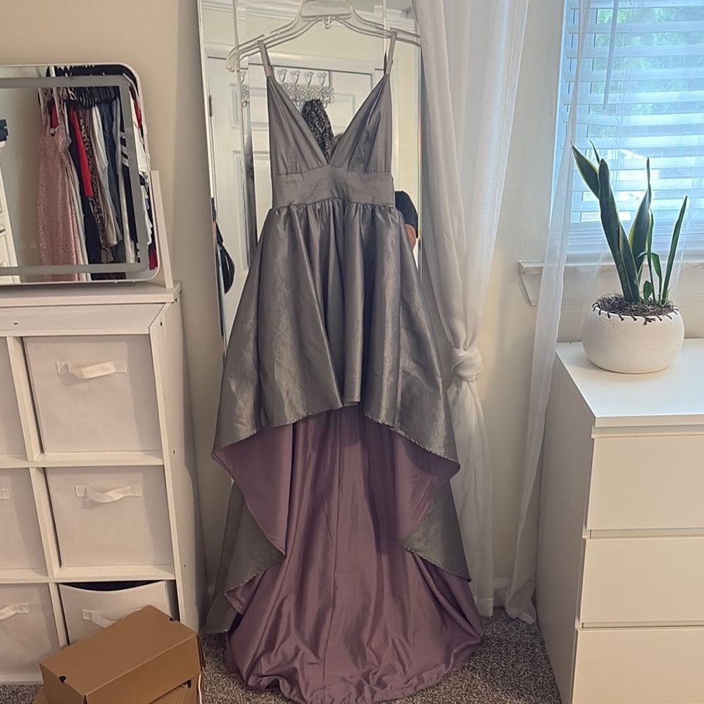 Windsor Gray and Lavender Dress
